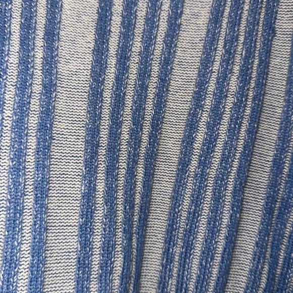 NWOT EMBER WASHED BLUE & CREAM STRIPE SWEATER - Picture 8 of 8